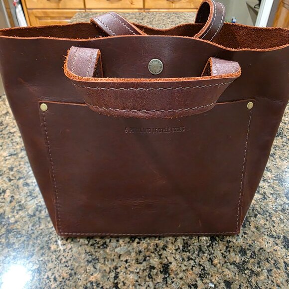 Portland Leather Handbags - Portland Leather Mini Crossbody Tote